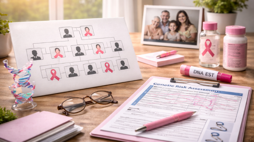 O histórico familiar pode aumentar o risco e exigir maior atenção no rastreamento do câncer de mama, como explica Vinicius Tadeu Sattin Rodrigues.