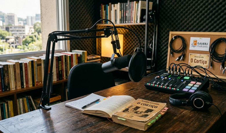Podcast da EdUERJ resgata O Cortiço e mostra como a literatura clássica ganha nova vida no áudio
