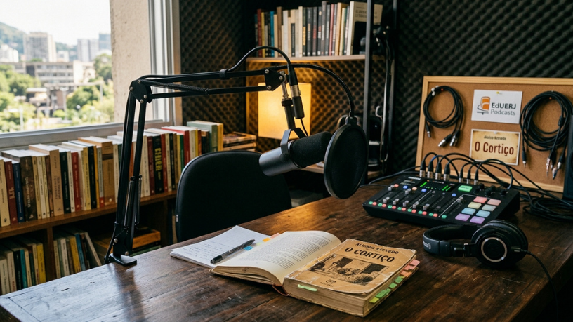Podcast da EdUERJ resgata O Cortiço e mostra como a literatura clássica ganha nova vida no áudio