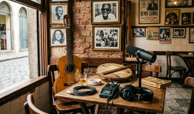 Podcast transforma memória do samba em experiência cultural e mostra como o áudio preserva histórias no Brasil